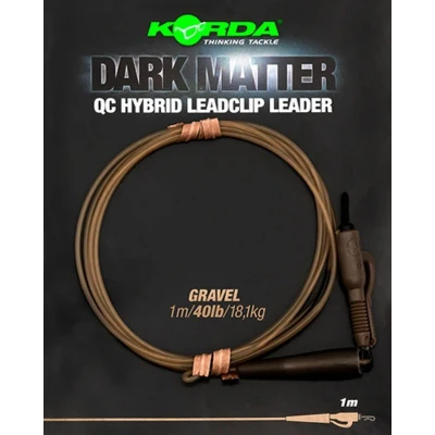 Afbeelding van Korda Dark Matter QC Hybrid Leadclip Leader 1m Kleur : Gravel