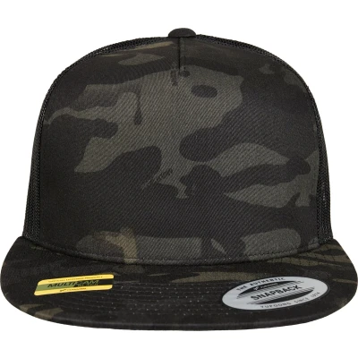 Afbeelding van Flexfit Trucker Multicam Pet, Heren, Maat: One Size, Black