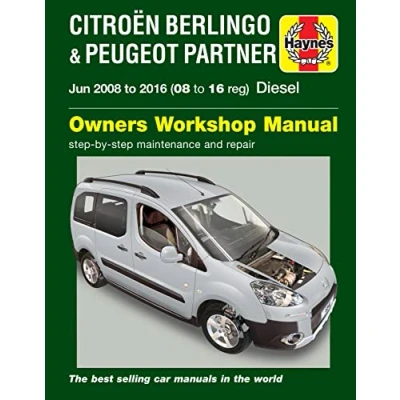 Afbeelding van Citroen Berlingo &amp; Peugeot Partner Diesel (June 08 16) to 16 Haynes Repair Manual