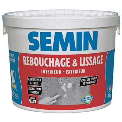 Afbeelding van Semin A05326 Afdichtingsmiddel van speciale pasta, scheuren en schroefgaten, binnen/buiten, emmer 4 kg