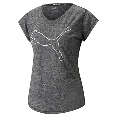 Afbeelding van Puma Train Favorite CAT TEE Tshirt basic, Dames, Maat: XS, Black heather