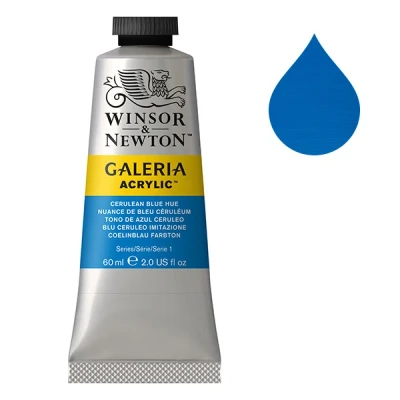 Image de Winsor &amp; Newton Galeria peinture acrylique (60 ml) 138 nuance de bleu céruléum