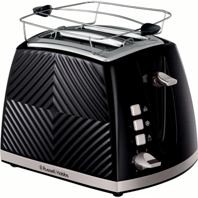 Afbeelding van Russell Hobbs Groove Broodrooster Zwart 26390 56