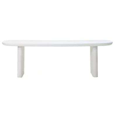 Afbeelding van Giga Meubel Eettafel Deens Ovaal 300cm Wit Betonlook Maya