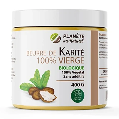 Afbeelding van Sheaboter, 400 g, biologisch afbreekbaar, 100% onbehandeld, plantaardig, zonder additieven, niet geraffineerd