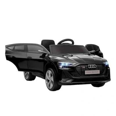 Afbeelding van E tron Sportback S Line 12 V V. Max. 8 km/u, geluidseffecten, verlicht, afstandsbediening, USB poort, MP3, zwart