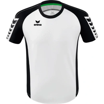 Afbeelding van Erima Six Wings Shirt Korte Mouw Heren Wit / Zwart Maat: S