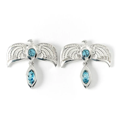Afbeelding van The Carat Shop Harry Potter Sterling Zilveren Diadeem stud Oorbellen met Kristallen.
