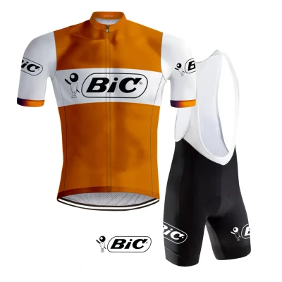 Afbeelding van Retro Wielertenue Bic Oranje REDTED