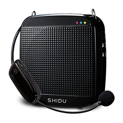 Afbeelding van Shidu draadloze spraakversterker draagbare met microfoon UHF 18 W oplaadbare geluidssysteem luidspreker mini versterker voor leraren, zang, instructeurs