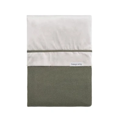 Afbeelding van Baby&#039;s Only Gebreid baby dekbedovertrek ledikant deken Classic 1.5 TOG Khaki 100x135 cm
