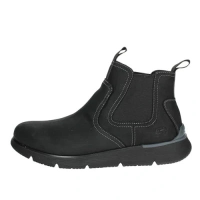 Afbeelding van Skechers Augustino Korte laarzen, Heren, Maat: 44, Noir Nubukleer/ textiel