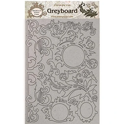 Afbeelding van Stamperia Greyboard A4 Casa Granada Decorations (KLSPDA451) (DISCONTINUED)