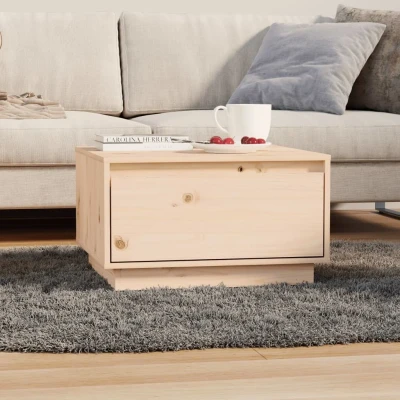 Afbeelding van Salontafel 55x56x32 cm massief grenenhout
