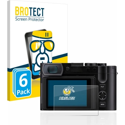Afbeelding van BROTECT Screenprotector voor Leica Q3 / 43 Folie Beschermfolie Beschermglas transparant (6 Stuks)