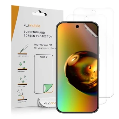 Afbeelding van kwmobile 3x screenprotectors geschikt voor Google Pixel 9 beschermende folie smartphone