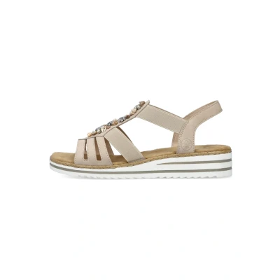 Afbeelding van Rieker V0649 Damessandalen, Beige
