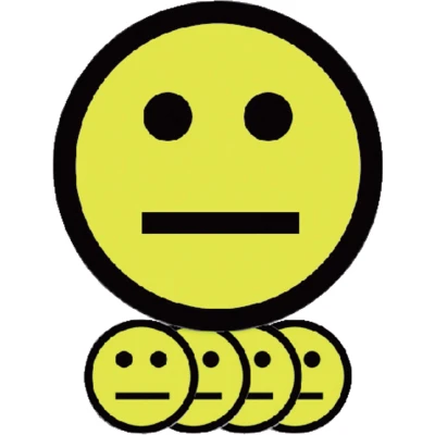 Afbeelding van Smit Visual Magneet smiley 75mm emotie neutraal geel