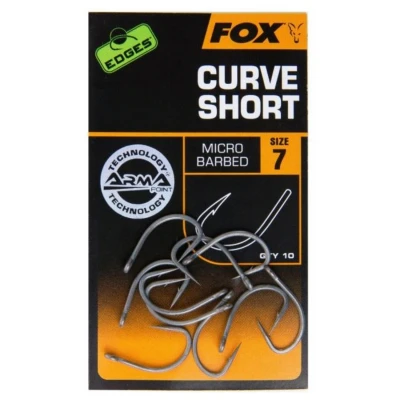 Afbeelding van Fox Edges Curve Shank Short Hooks Size 2 micro barbed Karper haken