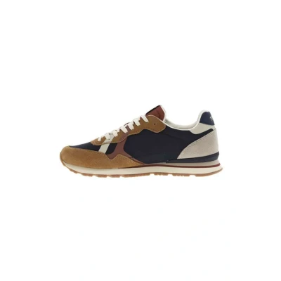 Afbeelding van Pepe Jeans Baskets Sneakers laag, Heren, Maat: 40, Cognac Leer en textiel