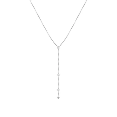 Afbeelding van Elli Y Kugel GEO Trend Minimal Ketting, Dames, Maat: 50, Silber