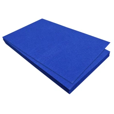 Afbeelding van Jtnohx 11 stuks harde viltvellen 17,78 x 28,7 cm om te knutselen, vierkant vilt naaien (donkerblauw)