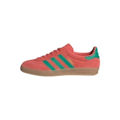 Afbeelding van adidas Originals Gazelle Indoor Sneakers laag, Heren, Maat: 44 2/3, Preloved scarlet court green cloud white Leer/ synthetisch