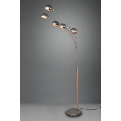 Afbeelding van Vloerlamp Reality Dito 5x E14 Antiek Nikkel