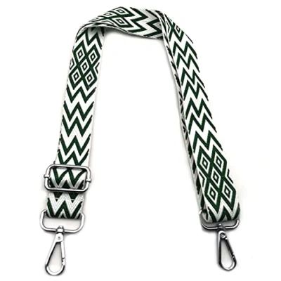 Afbeelding van Schouderriem voor handtas dames groen, kleurrijk, verstelbaar, schoudertas, dames, met karabijnhaak, zilver, 3,8 cm, vervanging brede bandjes meisjes, doe het zelf accessoires, 8, #8