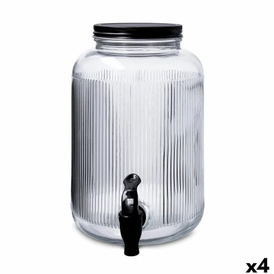 Afbeelding van Drankdispenser Quid Maison Transparant Glas 4 L (4 Stuks)