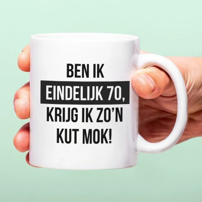 Afbeelding van Mok Ben Ik Eindelijk Jarig 70 Jaar