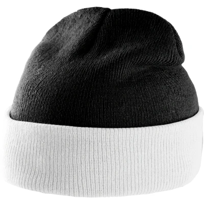 Afbeelding van K up Tweekleurige Muts Met Omslag KP514 Black / White