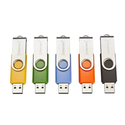 Afbeelding van (Intenso) Basic Line USB stick 32GB 2.0 Multipack 5 x (3503585)