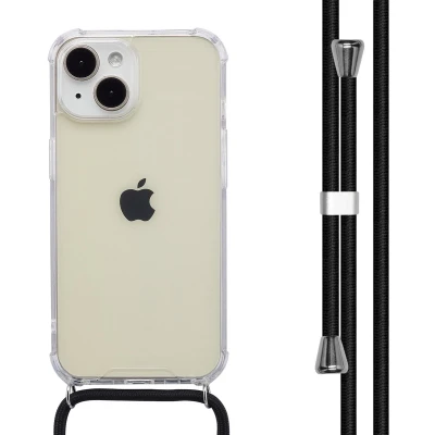 Afbeelding van imoshion Hoesje Geschikt voor iPhone 15 Backcover met koord Zwart