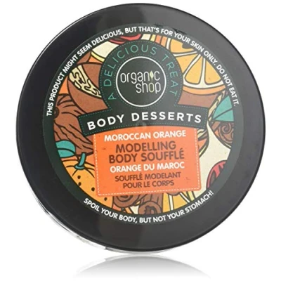 Afbeelding van Organic Shop Oranje Moroccan Modeling Body Souffle Dessert 450 ml