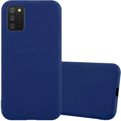 Afbeelding van Cadorabo Hoesje geschikt voor Samsung Galaxy A02s in CANDY DONKER BLAUW Beschermhoes gemaakt van flexibel TPU silicone Case Cover