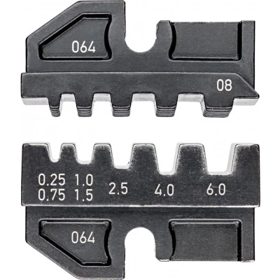 Afbeelding van Knipex Crimpprofil für Aderendhülsen 97 49 08 Krimpinzet Adereindhulzen 0.25 tot 6 mm² Geschikt voor merk 43 200, E, E AUS, UK,