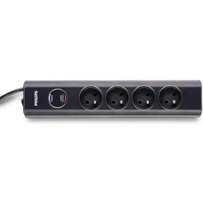 Afbeelding van Philips Viervoudige stekkerdoos SPN7040WA/19 230V wit overspanningsbeveiliging 2 meter kabel