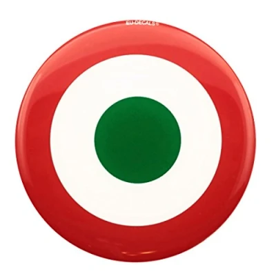 Afbeelding van 3D koepel sticker voor de voorkant of zijkant van Italiaanse luchtmacht 90 mm