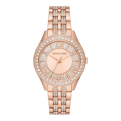 Afbeelding van Michael Kors Harlowe Horloge, Dames, Maat: One Size, Rose gold