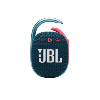 Afbeelding van JBL CLIP 4 Draagbare en lichte bluetooth luidspreker met geïntegreerde karabijnhaak, waterdicht stofdicht, batterijduur 10 uur, blauw/roze