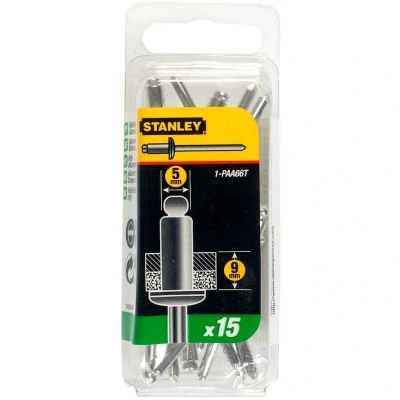Afbeelding van Stanley blindklinknagel 5X9mm type 1 PAA46T (Per 15 stuks)