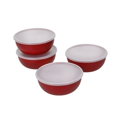Afbeelding van KitchenAid Set van 4 knijpschalen Empire Red 23 g