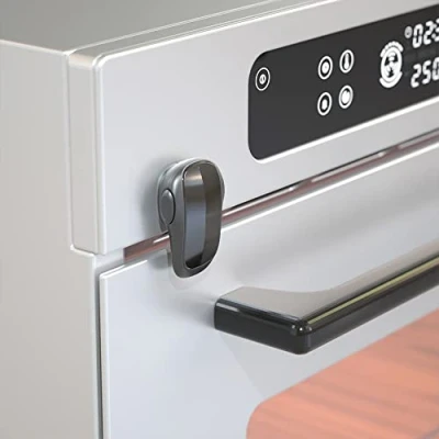 Afbeelding van SAFELON 1 Stuk baby veiligheid oven deurslot, dubbele knop ovenslot voor keukenveiligheid (Zwart)