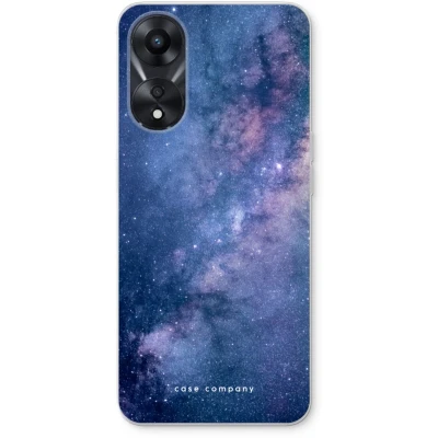 Afbeelding van Case Company® hoesje geschikt voor Oppo A78 5G Nebula Soft Cover Telefoonhoesje Bescherming aan alle Kanten en Schermrand