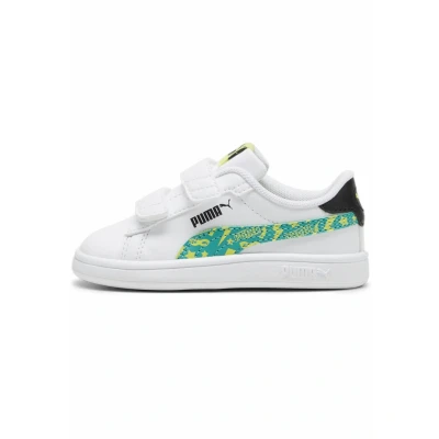 Afbeelding van PUMA Smash 3.0 Masked Hero sneakers, Groen/Wit, Maat 27