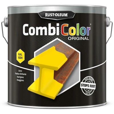 Afbeelding van CombiColor Hoogglans Goud Geel RAL 1004 art. nr. 7349 2.5 liter