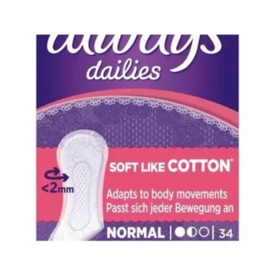 Afbeelding van 8x Always Inlegkruisjes Twist &amp; Flex Normal 34 stuks