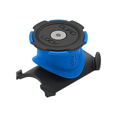 Image de Quad Lock Support de téléphone pour guidon vélo iPhone, Galaxy, Pixel et adaptateurs universels