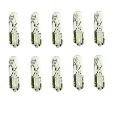 Afbeelding van CARALL 10 stuks autolampen, 12 V, vervangingslampen voor auto&#039;s en motorfietsen (T5, W1,2 W, 1,2 W)